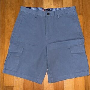 Chaps Men's Cargo Shorts in Muted Slate Blue 34
